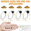 Dovesun 12PCS Weedless Jig Head Wacky Rig Hooks Weedless Fishing