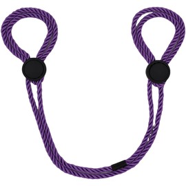 outerunner Vibrant Adjustable Soft Rope Bracelet Anklet Comfortable Jewelry with Secure Lock Clasp for Men & Women (purple)