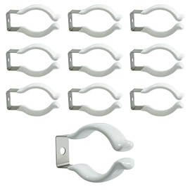 T10 LED Tube Light Clips,Light Bulb Fasteners, Tube Lamp Surface Mounting Brackets, Stainless Steel Lamp Support,Lampholder, Pipe Clamps to Prevent Sagging, PVC Tube Clamps