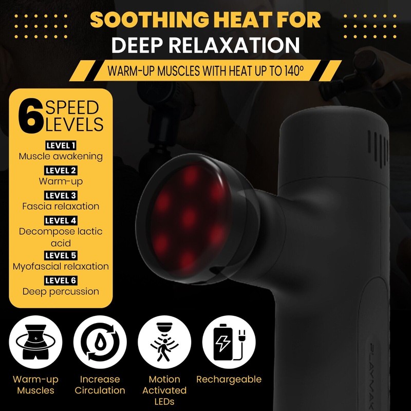 PlayMakar MVPmini All Body Massage Gun | Percussion Massager Bundle