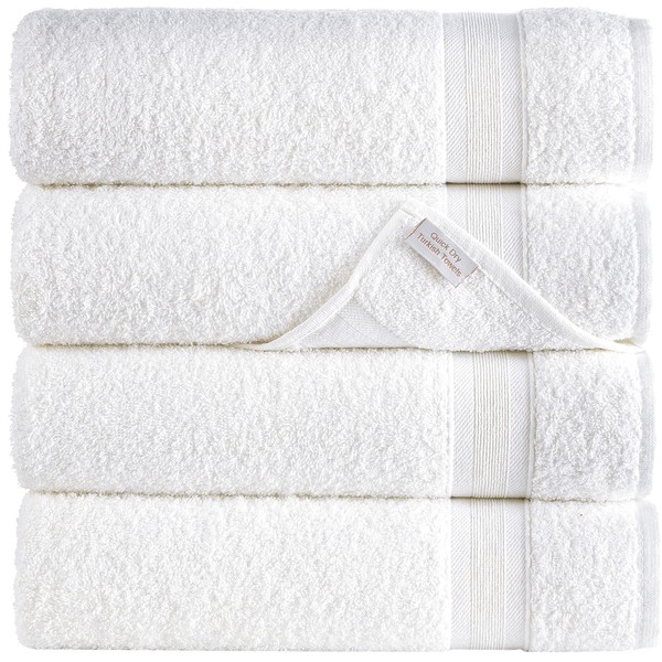 Quick-Dry, Soft & High Absorbent Bath Towels 27"x54" Cotton Turkish