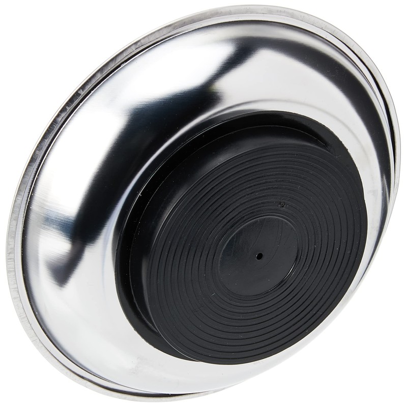 Hilka 11901006 6-Inch Diameter Stainless Steel Magnetic Tray, Silver