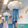 Lounsweer 43 Pcs Classroom Cloud LED Light 3D Sensory Cloud