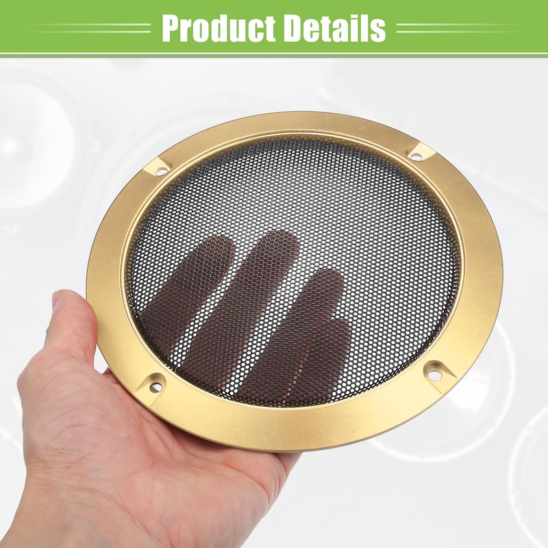 ACROPIX Universal 5" Car Speaker Grills Cover Mesh Round 5