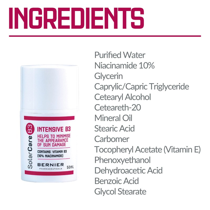SolarCareB3 Intensive B3 50ml - Niacinamide Moisturiser for Sun-Damaged Skin