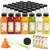 TOMNK 45pcs Juice Bottles, 12oz Reusable Juice Bottles with Caps