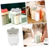 BIUDECO 2-piece Compartment Spice Jar Set Salt Dispenser Kitchen Seasoning