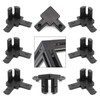 BLCCLOY 8Pcs 2020 Aluminum Extrusion T Slot Corner Bracket 20