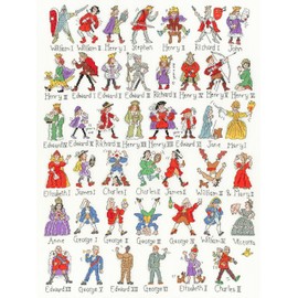 Bothy Threads Cross Stitch Kit - Kings and Queens