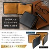 Mr.LEATHER Men's Bifold Wallet with Wide Opening Coin Purse, Genuine