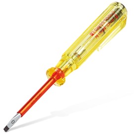 PB Swiss Tools Voltage Tester/Screwdriver, 110-250 Volts, with Slotted tip size 0