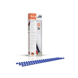 Peach Binding Combs 6mm, 25 A4 sheets, blue