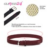 Glamexx24 Unisex Elastic Fabric Belt Braided Stretch Belt Stretchy Belt