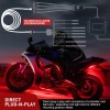 Nilight 4PCS 4 Pin RGB Motorcycles Light Extension Wire 2