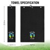 ERHACHAIJIA Best Papa by Par Embroidered Golf Towel with Clip.