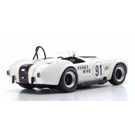 Kyosho Original 1/18 Shelby Cobra 427 S/C ESSEX WIRE #91 White/Dark Blue Finished Product KS08047EW