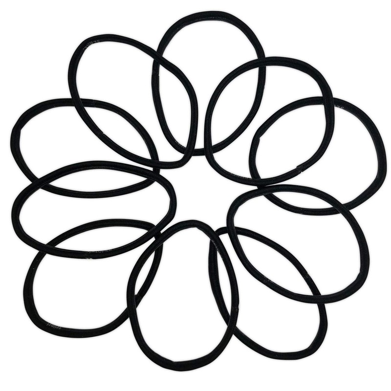 Scunci No-Slip Grip Comfortable All Day Strong Hold, Black Elastics,