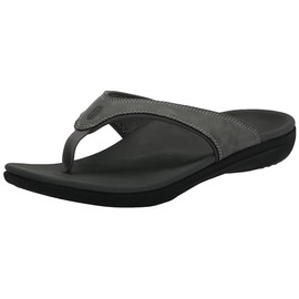 REVITALIGN Men's Yumi Flip-Flop, Grey, 12 Wide