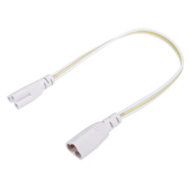 MECCANIXITY T5 T8 LED Tube Connector Cable 30CM Male to Female Double End Extension Cord for LED Integrated Light Tube, Pack of 2