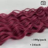 Burgundy Braiding Hair Pre stretched Curl Boho Hair for Braiding