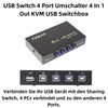E06CS USB 2.0 Switch 4-Port - 4 in 1 Out