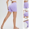 Women's High-Waist Seamless Zebra Pattern Yoga & Swim Shorts Size L/Orange (Customized) 5ea