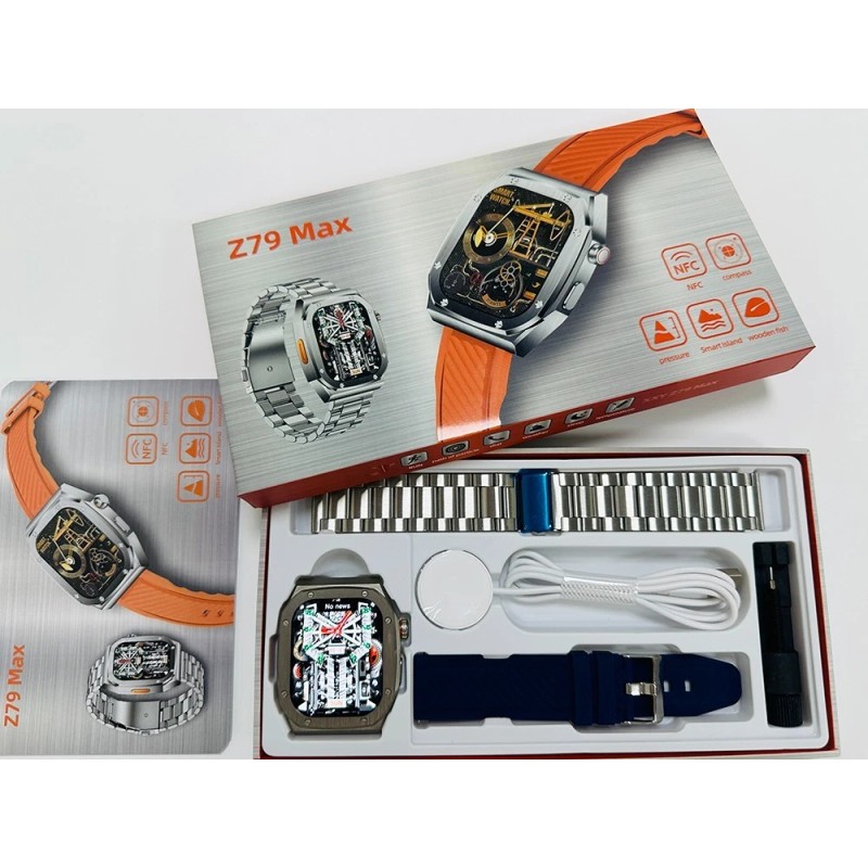 Smart Watch Waterproof Bluetooth Call Fitness Tracker Compass With 2