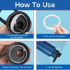 runrayay 3 Sets Water Bottle Gasket Replacement with a Tweezers