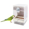 Paquete de 2 comederos automáticos para pájaros, alimentadores de loros,