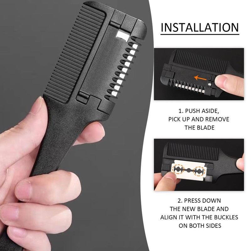 2 Pieces Of Home Hair Shaving Combs, Hair Cutting Tools,