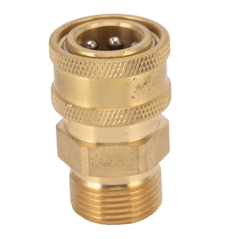 2Pcs Pure Copper M22 High Pressure Washer Fitting Adapter 3/8
