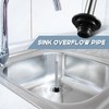 Tandefio 4 Pcs Universal Sink Overflow Pipe Stainless Steel Sink