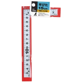Shinwa Sokutei Measuring Square, Flat, Silver, Same Scale on Front and Back