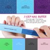 FANDAMEI Nail Files and Buffers, 20PCS Nail File Kit. Rectangular