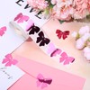 Whaline 500Pcs Pink Bow Stickers Roll Foil Seal Stickers Self-Adhesive