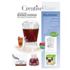 CreativeWare 3 Gallon Beverage Dispenser With Ice Cylinder And Fruit