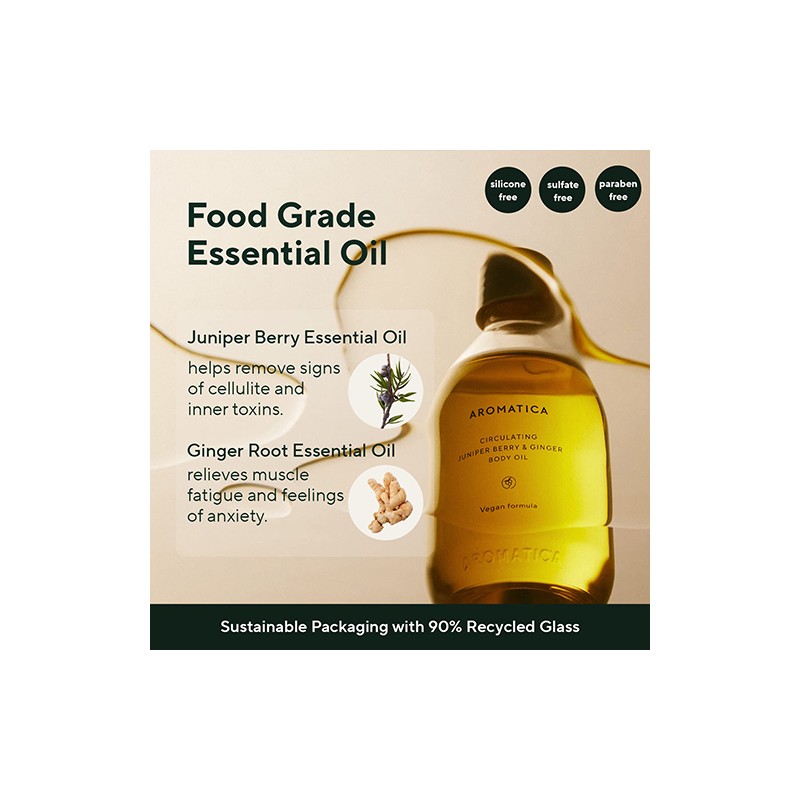AROMATICA [AROMATICA]Circulating Body Oil Juniper Berry & Ginger 100ml