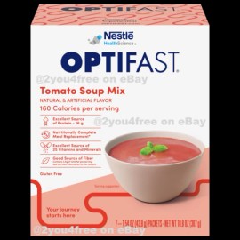 OPTIFAST ® 800 | CHICKEN, VEGETABLE, or TOMATO SOUP MIX | 3 BOXES = 21 SERVINGS - 02 Tomato / 01 Vegetable