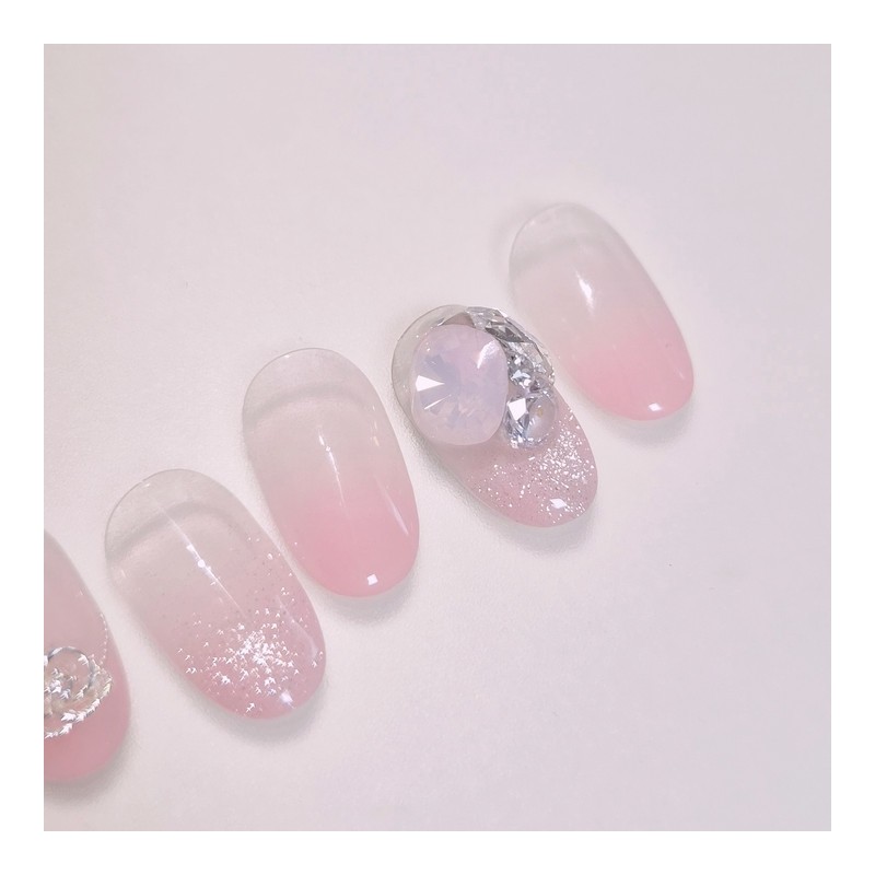 Opalose Handmade Nail Tips - Almond Short / 오팔로즈 수제네일팁