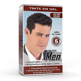 Tinte En Gel Barba Bigote Cabello Castaño Oscuro Special Men