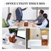 Edafol Retro Basketball Texture Tissue Box Cover Square PU Leather