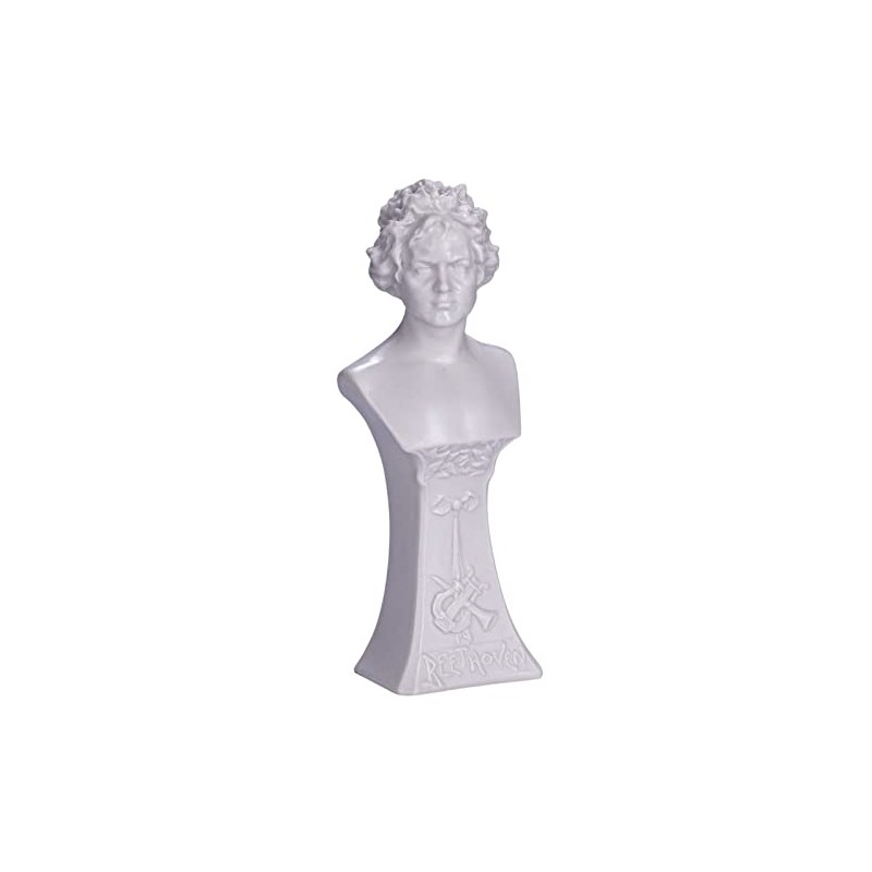 danila-souvenirs German Composer Ludwig Van Beethoven Marble Bust Statue Sculpture