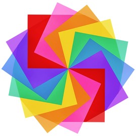 Colour Film Colour Filter Film Pack of 14 Colour Film Heat Resistant for Lamps LED Gel Coloured Filter Films for Headlights Photo Photo Studio Flash Strobe (Red, Orange, Yellow, Blue, Purple, Pink,