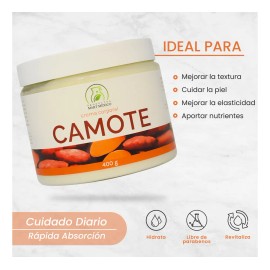 Crema De Camote Corporal & Facial Nutre - Hidrata 400 Grs Mixta Día/noche