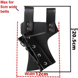 YY GEWETAO Medieval Viking Sword Holster Katana Samurai Sword Frog Leather Scabbard Belt Rapier Holster