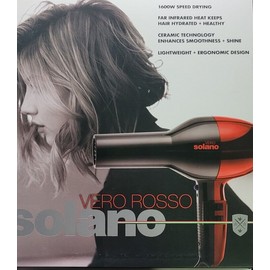Solano Vero Rosso Infrared Ceramic Professional Lightweight Hair Blow Dryer