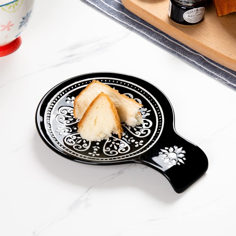 Magclay Porcelain Spoon Rest, Ceramic Spoon Holder for Kitchen Counter