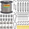 1/16 Wire Rope Kit, Steel Wire Cable, 7x7 Strand Core,165ft