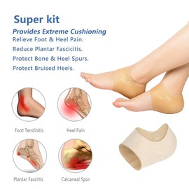 Talón, inserciones de fascitis plantar, cojín de talón, Desnudo/