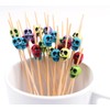PuTwo Cocktail Picks Handmade Bamboo Toothpicks 100ct 4.7" in Multicolor